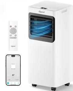 lot 32 image: 16000 BTU Portable Air Conditioners, 5 in 1 Smart AC Unit for Large Rooms Up to 750 Sq.Ft, WiFi App & Remote Control, Fast Cooling, Dehumidifier, Fan, Sleep Mode, 24H Timer with Window Kit - Retail $399