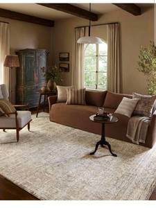 lot 48 image: Loloi Amber Lewis Honora IvoryNatural 7-10 x 10 Area RugHON-01 Approx. 8x10 Ivory  White Living room Dining room Bedroom, Vintage Inspired, Area Rug - Retail $331