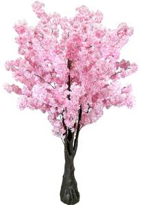 lot 49 image: Pink Artificial Cherry Blossom Trees Faux Cherry Blossom Tree Pink Tree for Office Wedding Home Office Living Room House Indoor Outdoor Decor��6.5ft2m, Pink�� - Retail $170