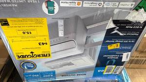lot 53 image: Midea 8,000 BTU U-Shaped Smart Inverter Window AC, Cools 350 Sq Ft, Ultra Quiet, AlexaGoogle Compatible, 37% Energy Savings - Retail $399