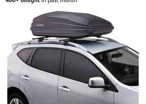 lot 59 image: SportRack Vista XL Rear Opening Cargo Box,Black - Retail $399