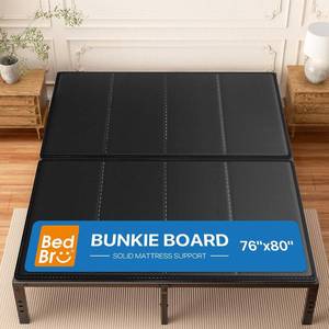 lot 4017 image: $100 BedBro King Bunkie Board 10mm 76x80 Black Under-Mattress Support