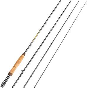 lot 4019 image: Sougayilang Fly Fishing Rod 4-Piece 9ft Pole SG4905-Black
