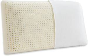 lot 4035 image: $60 JOTOM 100% Natural Talalay Latex Pillow - Soft Queen, Cotton Cover