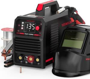 lot 4053 image: $150 YESWELDER 135A Flux Core MIG Welder FLUX-135PROLYG-L600A