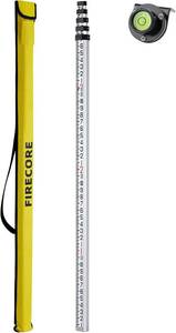 lot 4062 image: $49 Firecore 16ft Aluminum Grade Rod, 10ths, 5-Section Telescopic