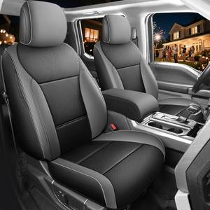 lot 4079 image: $220 Red Rain Custom Fit Ford F-150 Seat Covers Crew Cab 2015-2025 XLT