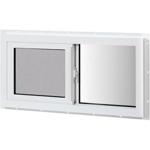 lot 4091 image: $197 Vinyl Basement Sliding Window, 32 x 16 White