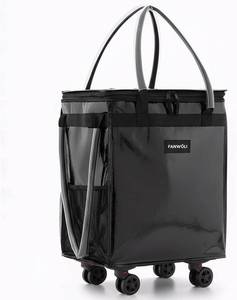 lot 4117 image: $90 Fanwoli Reusable Rolling Grocery Bag on Wheels 130L