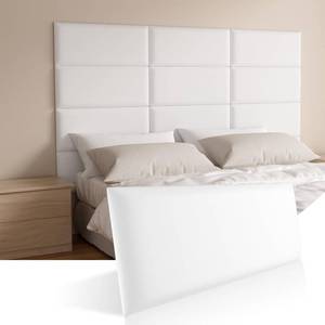 lot 4118 image: $70 Headboard Wall Panels for Twin, 3D Upholstered (6 pcs)