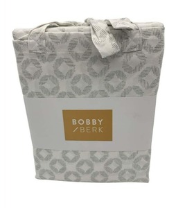 lot 4168 image: Bobby Berk 100% Cotton 400TC Sheet Set, King - Gray Medallion