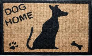 lot 4179 image: NIKKY HOME Coir Doormat Non Slip Front Door Mat - Dog Home 17x30