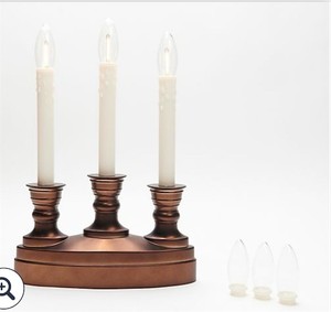 lot 4230 image: Bethlehem Lights 3 Tier Battery Operated Window Candle