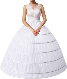 lot 4289 image: Crinoline Petticoat 6-Hoop Skirt for Women Underskirt White