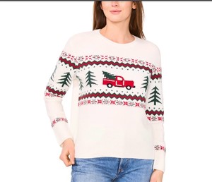 lot 4297 image: Vince Camino holiday sweater size large womens