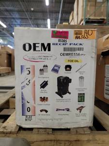 lot 5305 image: OEM Recip Pack BTU Compressor w Accessories Kit  Model R-22