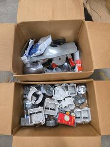 lot 5332 image: Electrical Supplies Lot Boxes, Receptacles, Dimmer, Outlets