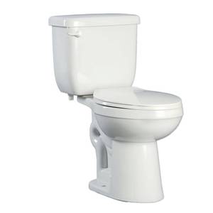 lot 5339 image: Proflo Two-Piece High Efficiency Toilet White