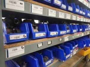 lot 19426 image: Assorted Black Malleable Iron Pipe Fittings & Couplings