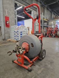 lot 5289 image: RIDGID Drain Cleaning Machine w Cable  Model K-6200