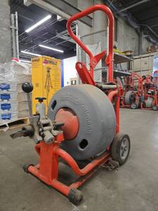 lot 5373 image: Ridgid Drain Cleaning Machine w Hose  Model K6200