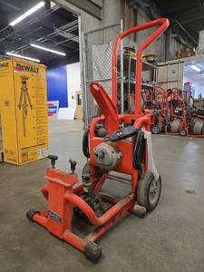 lot 5374 image: Ridgid Drain Cleaning Machine w Hose  Model K6200
