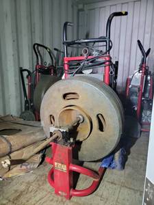 lot 5412 image: Tire Bead Breaker Machine with Electric Motor