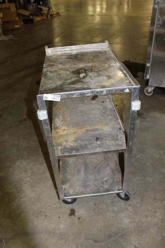 lot 1726 image: Stainless Steel Cart
