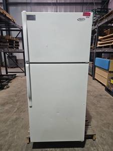 lot 7801 image: Whirlpool Top-Freezer Refrigerator  Model 14TFA