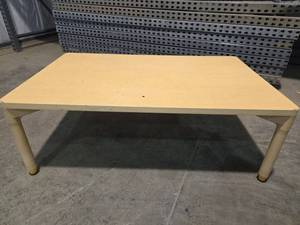 lot 7819 image: (5) Community Wood Kids Dining Table w Rounded Corners