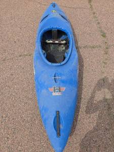 lot 7893 image: Jackson Kayak Blue Whitewater Kayak Single Seat