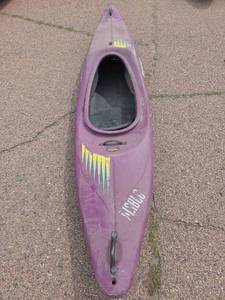 lot 7895 image: Eshima Sit-Inside Kayak Purple Single Seat
