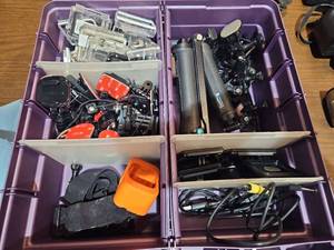 lot 9345 image: GoPro Camera Accessory Lot with Mounts, Brakes, Adapters, and Hardware