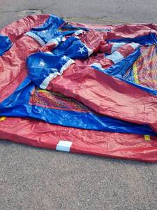 lot 7930 image: Captain America Inflatable Bounce House