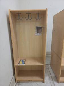lot 1025 image: Kaplan Early Learning Wooden Play Closet w Mirror