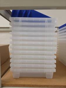 lot 1042 image: Plastic Storage Bin Organizers