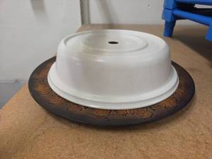 lot 1054 image: Dome Food Covers with Decorative Plates