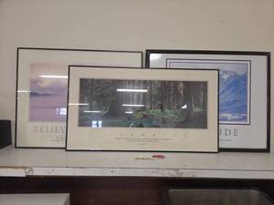 lot 1082 image: Motivational Framed Poster Set&nbsp