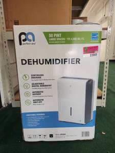 lot 22001 image: Perfect Aire 50 Pint Dehumidifier  Model 4000909&nbsp