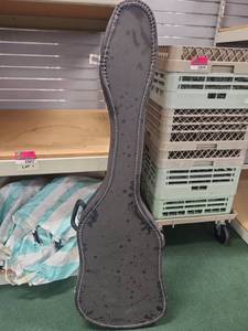 lot 22017 image: Black Leather Classical Guitar Hard Case