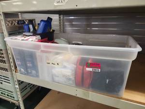 lot 22023 image: Lot of Assorted Items Fire Extinguisher, Tool Bag & More