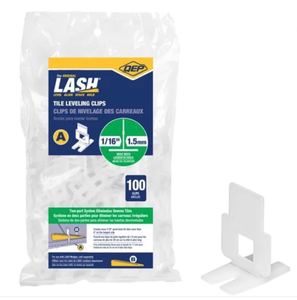 lot 43716 image: QEP Lash 116 in. W Plastic Tile Spacer Clips 100 pk