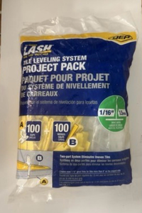 lot 43718 image: LASH Tile Leveling System Project Pack 116 100 Clips 100 Wedges 99741