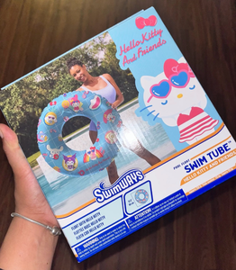 lot 44138 image: Swimways Hello Kitty and Friends Pool Float Swim Tube