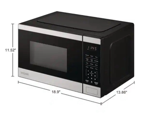 lot 44155 image: Vissani Microwave Oven 18.9 x 13.86 x 11.52 inches