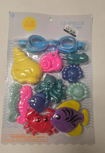 lot 44158 image: Sun Squad 12-Piece Dive Toy Set with Goggles