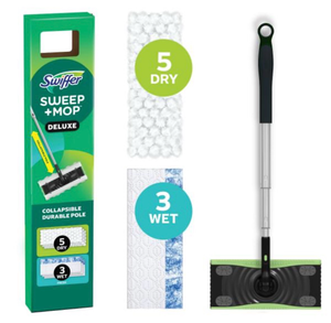 lot 44173 image: Swiffer SweepMop Deluxe Collapsible Durable Pole