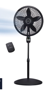 lot 44188 image: Lasko Pedestal Fan with Remote Control-cracked cover