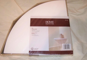 lot 44209 image: Home Decorators Collection 18 in Corner Shelf White Finish 737116