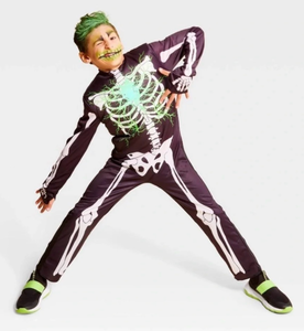 lot 44449 image: Size S-Kids Skeleton Glow-in-the-Dark Costume Long Sleeve